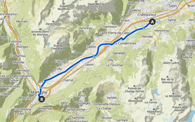 TCS Slow Camping Veloroute Sion - Martigny