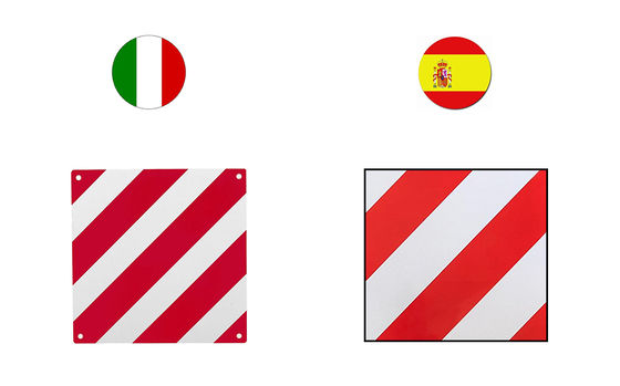 Warntafel Italien und Spanien