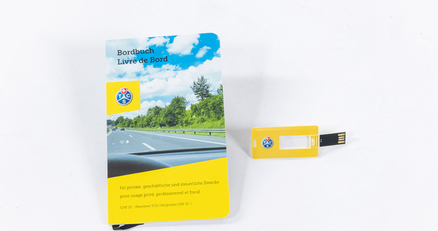 TCS Bordbuch + Kilometerkosten-Stick