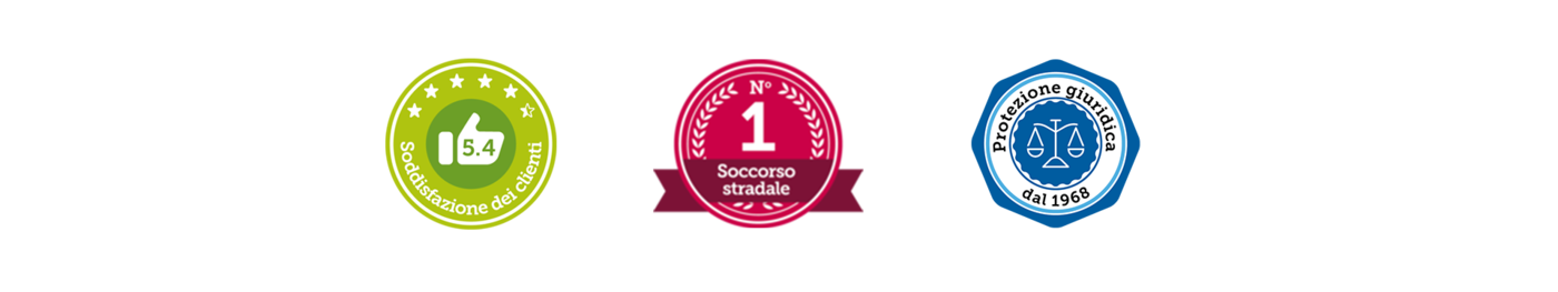 5.4/6 Soddisfazione dei clienti; N° 1 Soccorso stradale in Svizzera; Protezione giuridica dal 1968