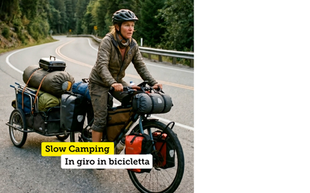 Slow camping in bici