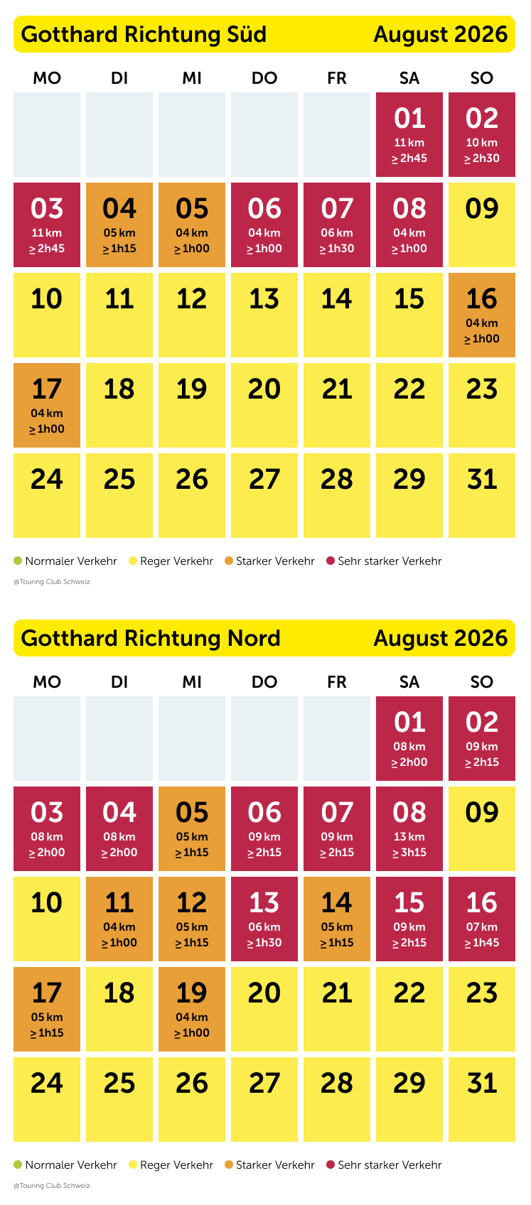 Stauprognose Januar 2026