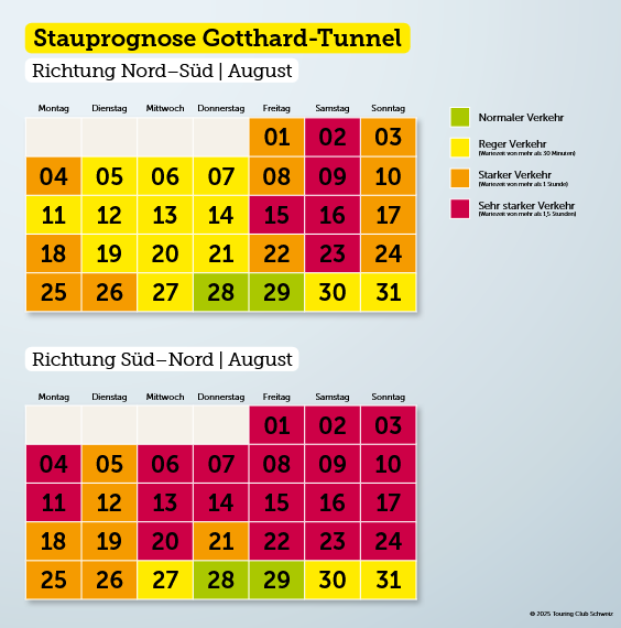 Stauprognose August 2025