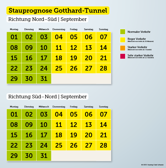 Stauprognose September 2025