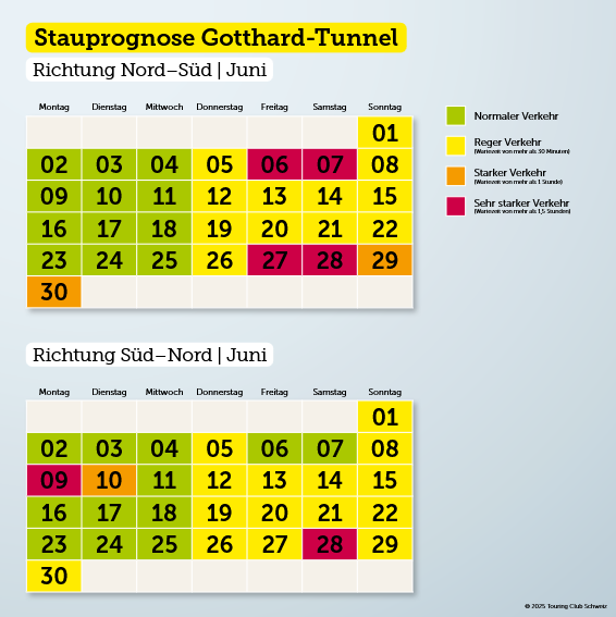 Stauprognose Juni 2025