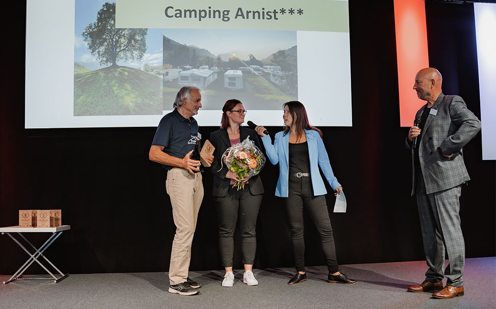 Campeggio Arnist - Miglior campeggio a 3 stelle dell'Oberland Bernese - Swisscamps Award 2023
