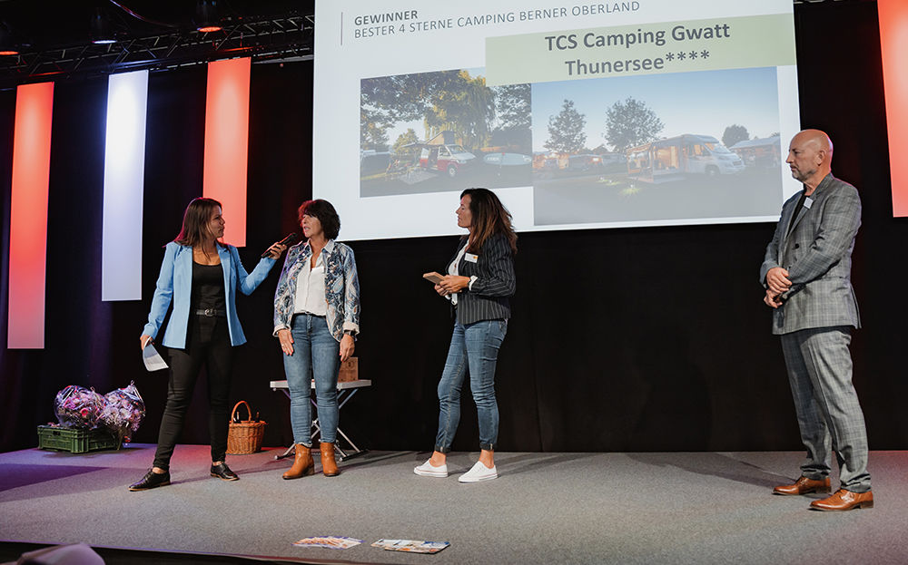 TCS Campeggio Gwatt Lago di Thun -  Miglior campeggio a 4 stelle dell'Oberland Bernese - Swisscamps Award 2023