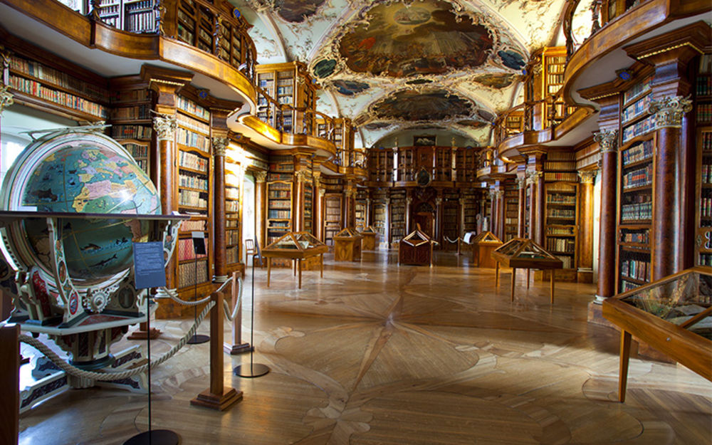 Bibliothèque de l'abbaye © Roland Gerth