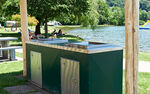 Australischer Grill auf dem Campingplatz