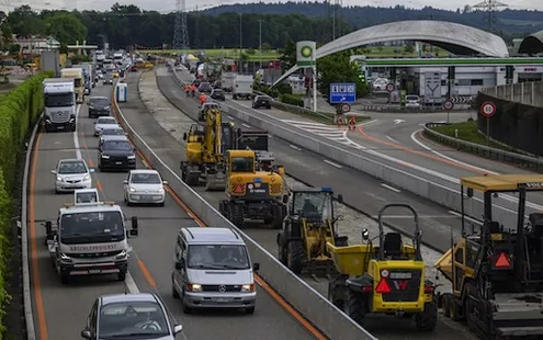 Besichtigung Autobahn-Ausbau 