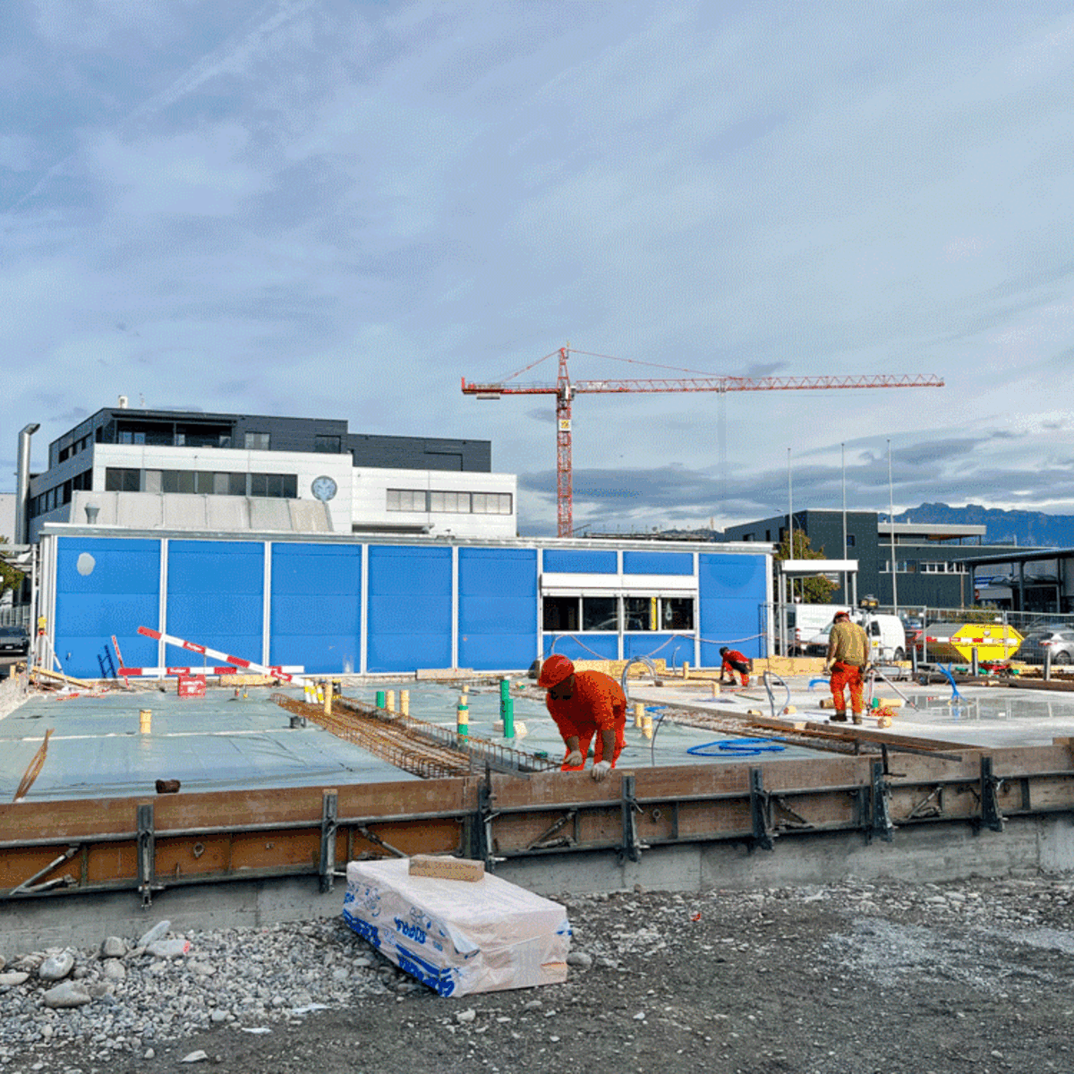 Neues Mobilitätszentrum des Berner TCS: Bauarbeiten in vollem Gange