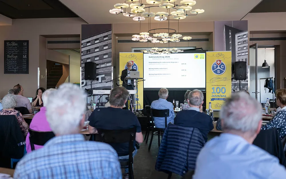 TCS SEKTION BIEL/BIENNE SEELAND  ZUR 100. ORDENTLICHEN MITGLIEDERVERSAMMLUNG  RESTAURANT ROTONDE / BIEL-BIENNE 29.04.2025
