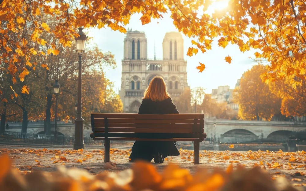 Notre-Dame de Paris in autunno, Parigi