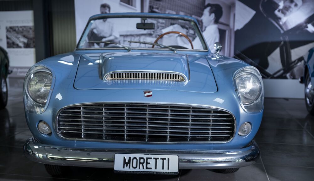 Moretti Cabriolet 1958. Es trägt die Handschrift von Michelotti.