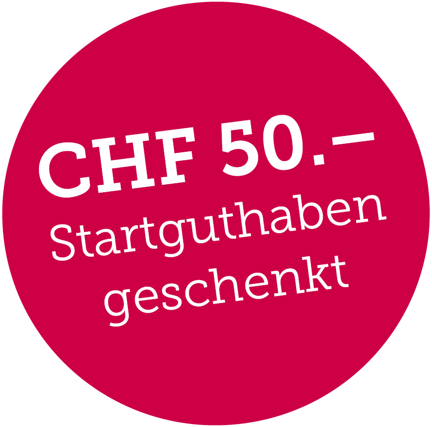 50.- Startguthaben