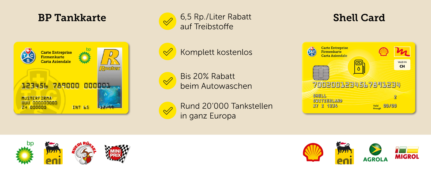 Mit der kostenlosen Tankkarten profitieren Sie von zahlreichen Vorteilen