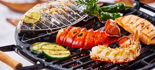 Frisch Fisch vom Grill 