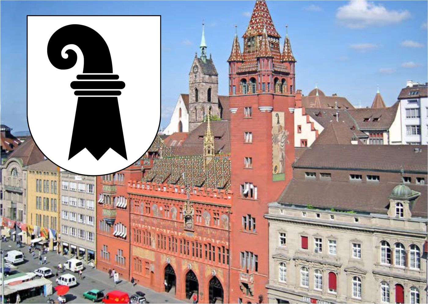 Basler Rathaus mit Wappen