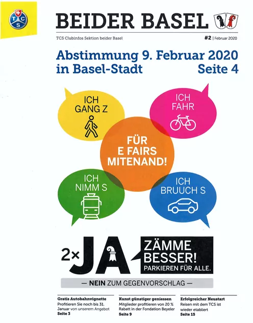 Aktuelle Ausgabe des Touring beider Basel