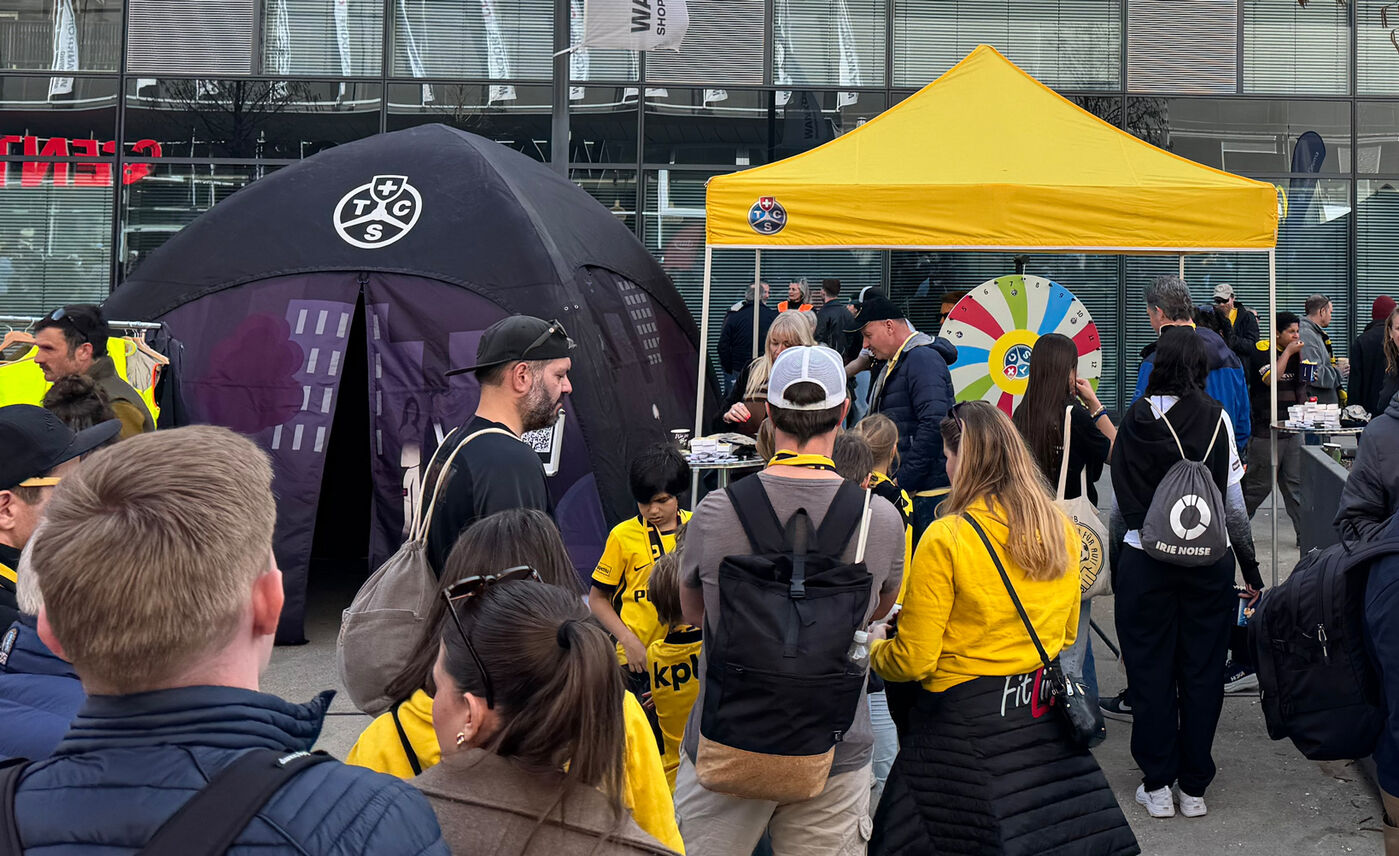 Die TCS Sektion Bern am YB Kids Day 2026