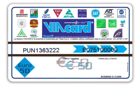 Viacard mit 50 Euro Guthaben
