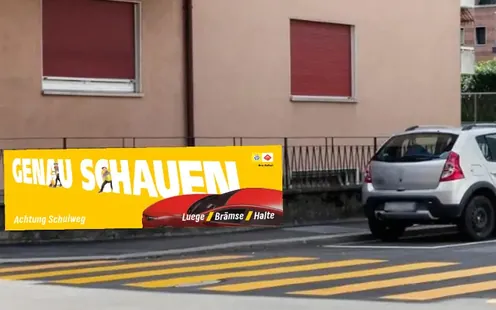 Kostenlose Banner für Schulwegsicherheit 