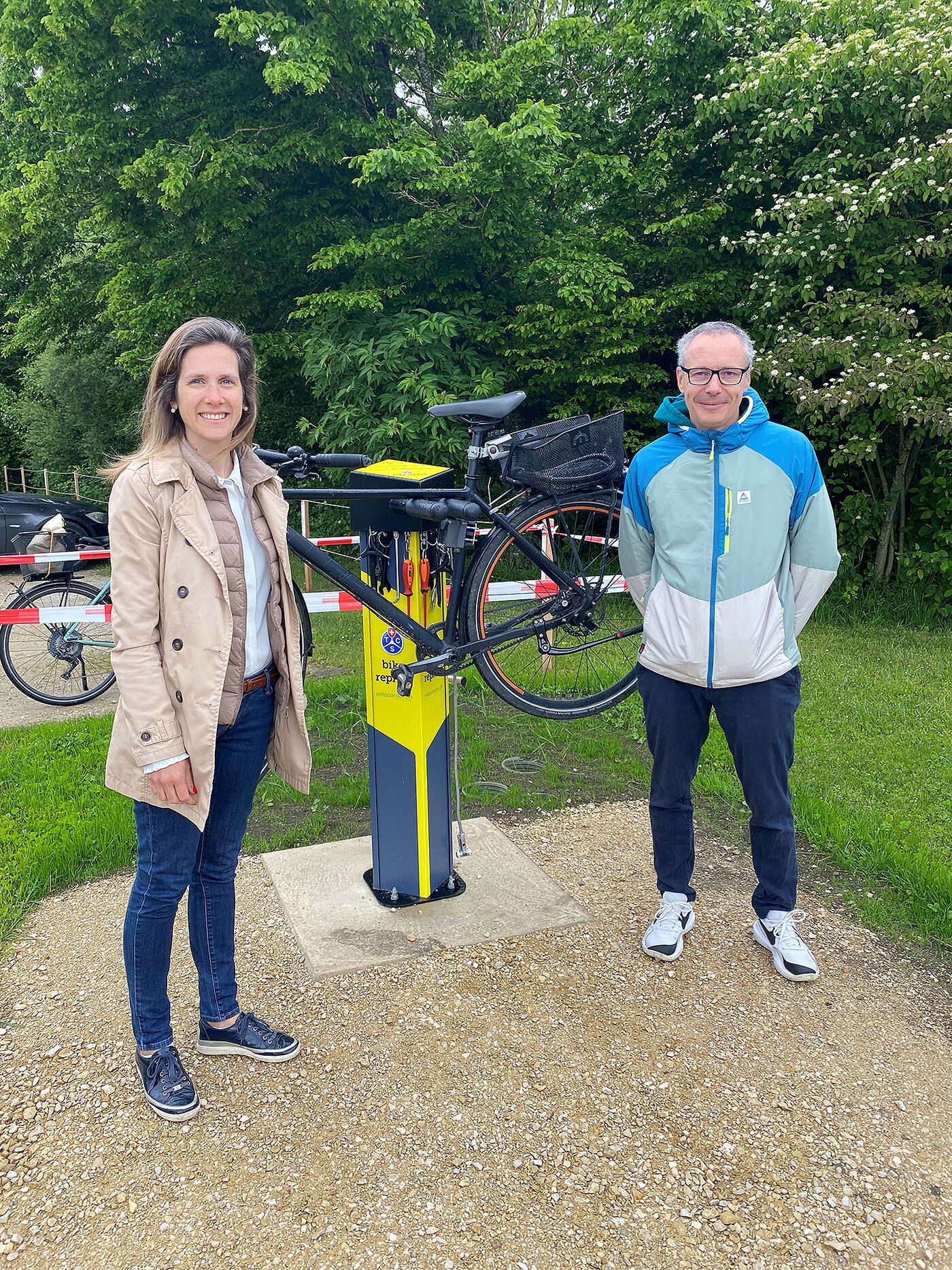 Nouvelle borne de réparation de vélos à Ipsach 