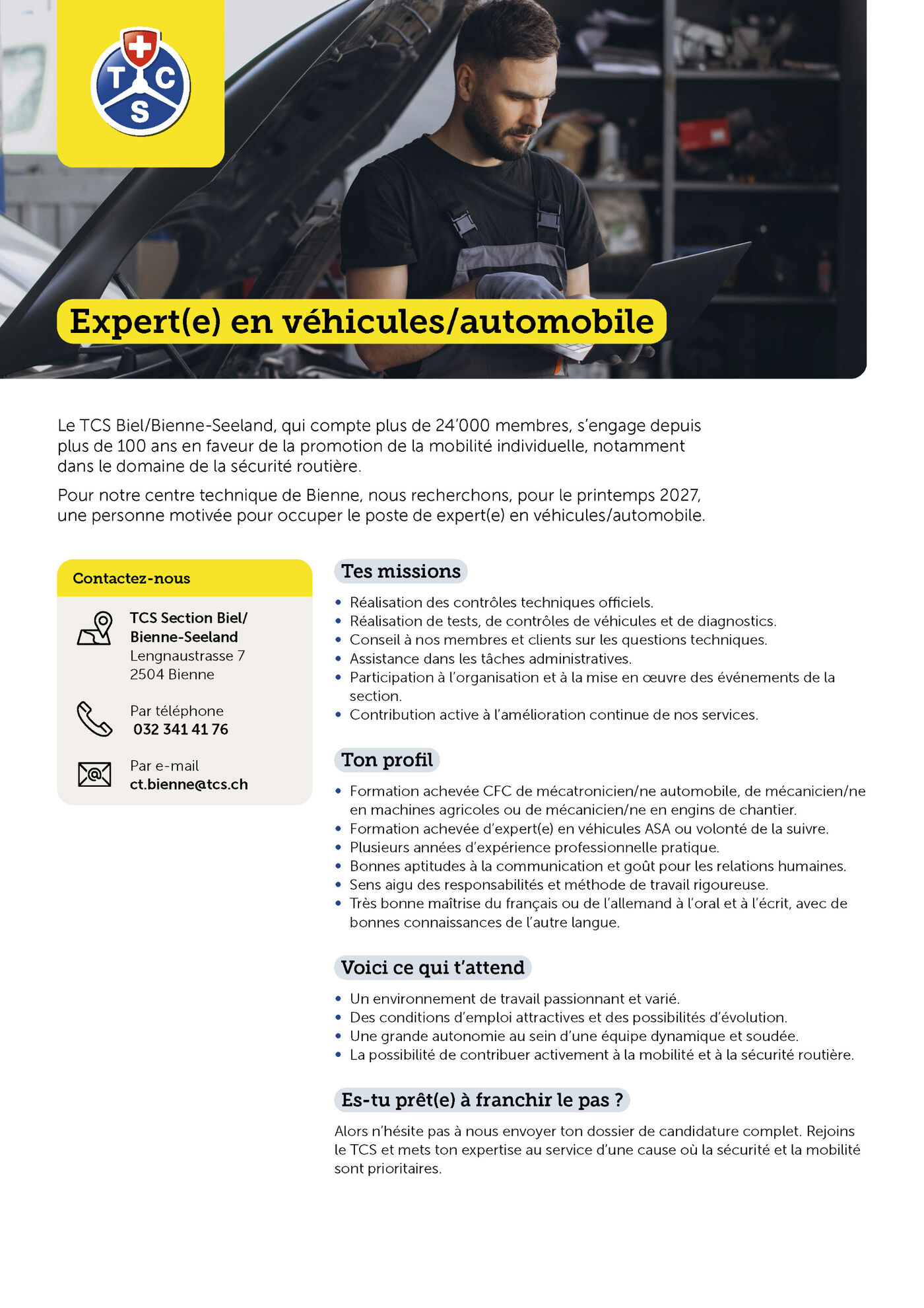 Offre d'emploi