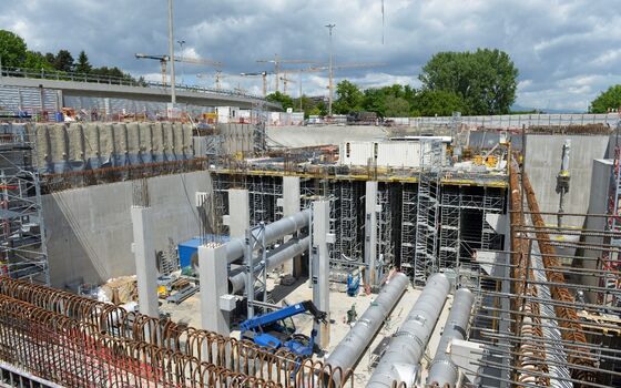 Les travaux de la station de pompage pour GeniLac donnent une idée de la taille des infrastructures