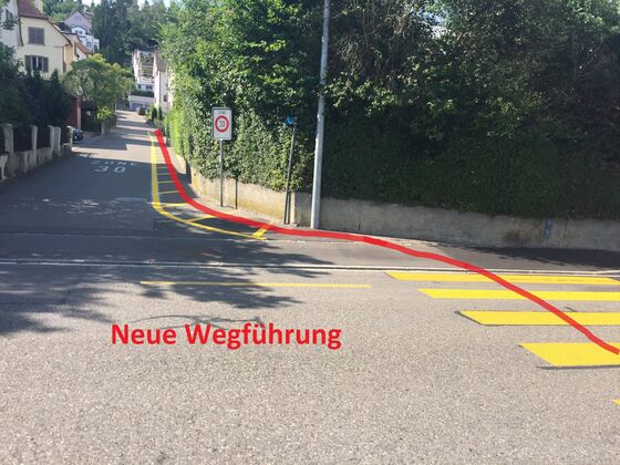 Einfahrt Hohlenbaumstrasse nach Korrektur 