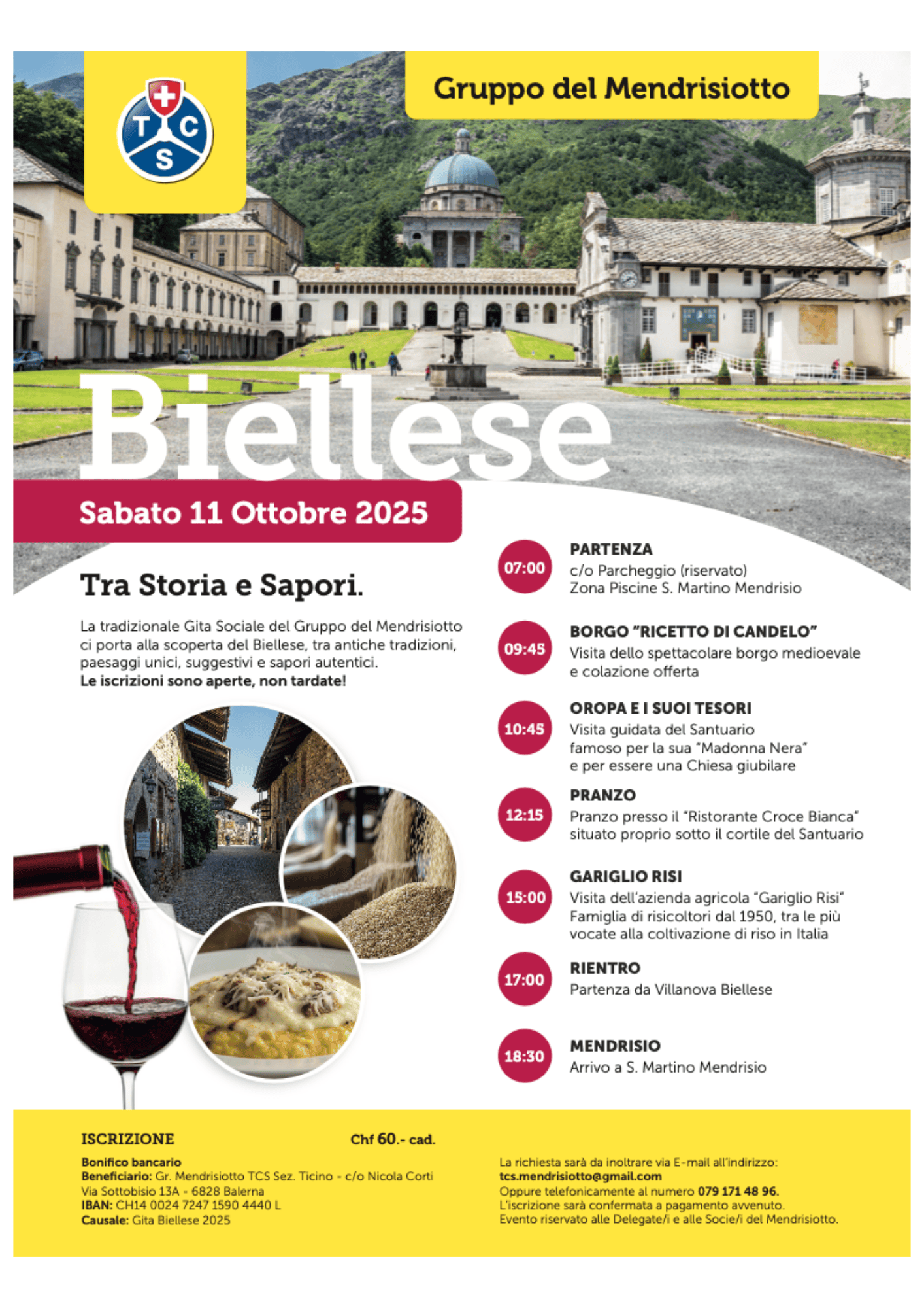 Sabato, 11 ottobre 2025, Gita Biellese
