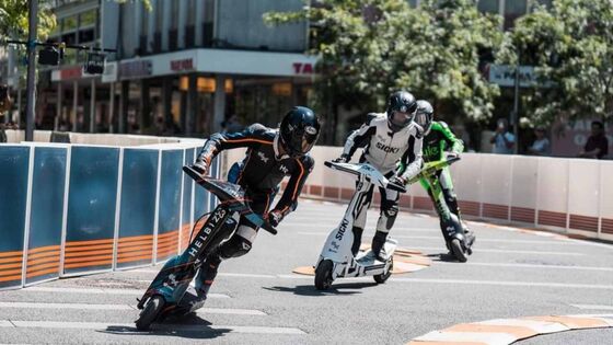 Jamiel Guerchadi in azione sul circuito cittadino di Sion, maggio 2022. 