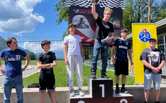Podio Go-kart Giornata Gruppo del Luganese