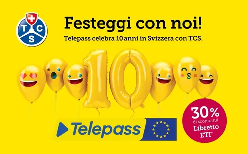 10 anni di Telepass TCS: un servizio entrato nelle abitudini di viaggio