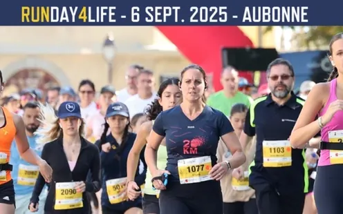 Le TCS Vaud à la course Runday4life 