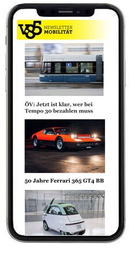 Handy-Ansicht V85 Newsletter