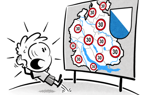 Tempo 50 auf Hauptverkehrsachsen – vernünftig und sicher