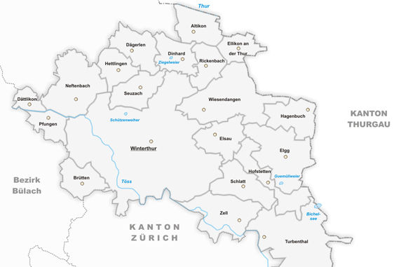 Bezirke & Gemeinden Winterthur