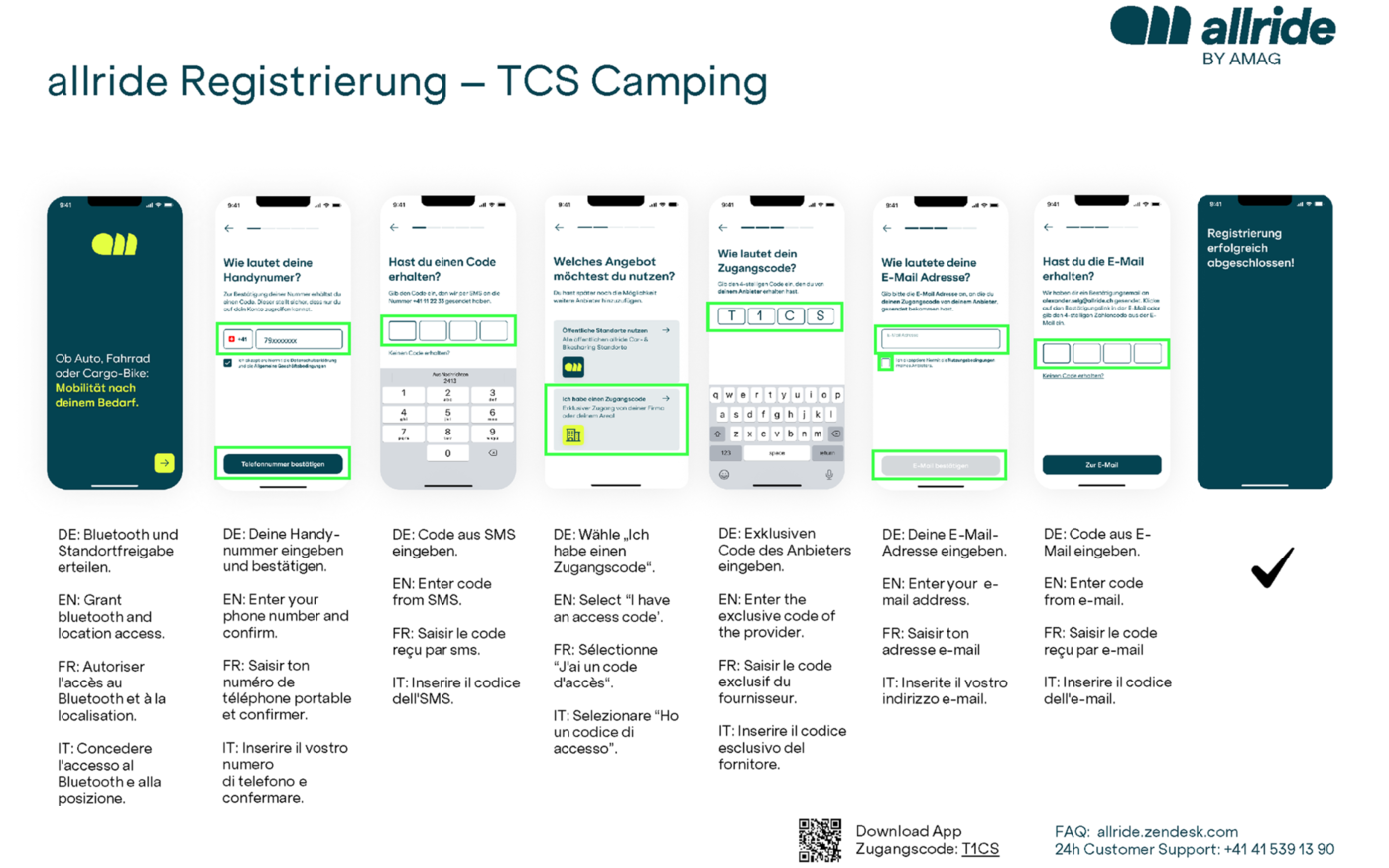 Allride Anleitung Onboarding