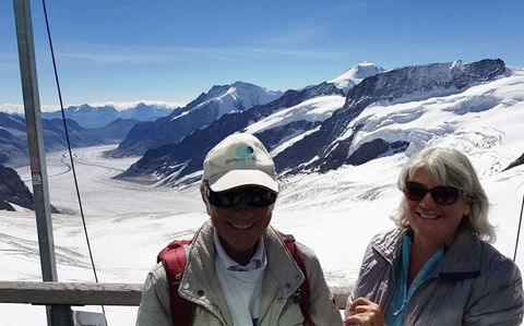 Malu e Markus Jenni sullo Jungfraujoch 
