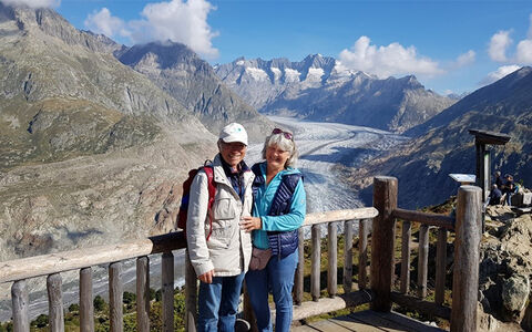 sul ghiacciaio dell'Aletsch