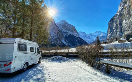 Campeggio invernale Jungfrau Lauterbrunnen