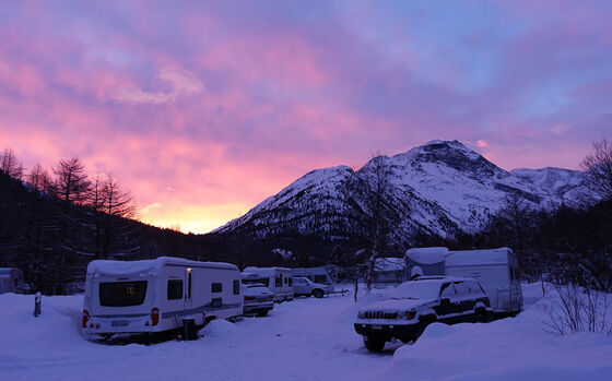 Wintercamping Morteratsch Pontresina