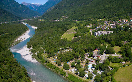 Campingplatz Gordevio an der Maggia