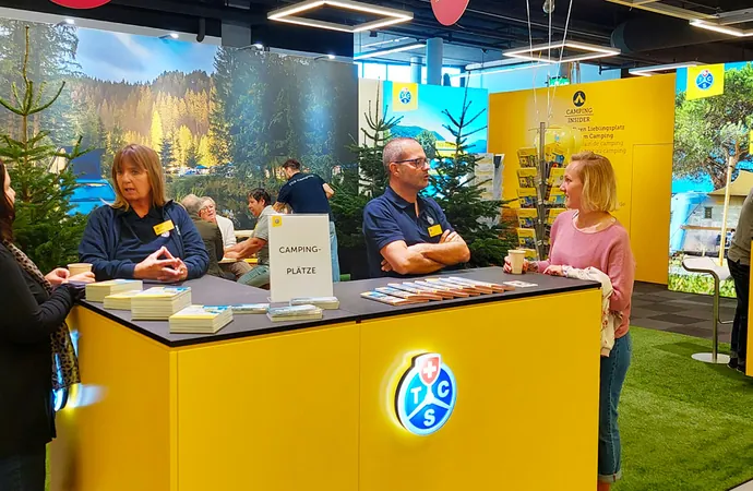 Der TCS am Suisse Caravan Salon in Bern 