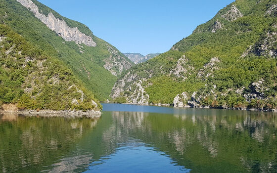 Lago artificiale del DRIN