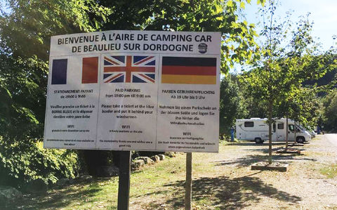 emplacement pour camping-cars Beaulieu-sur-Dordogne