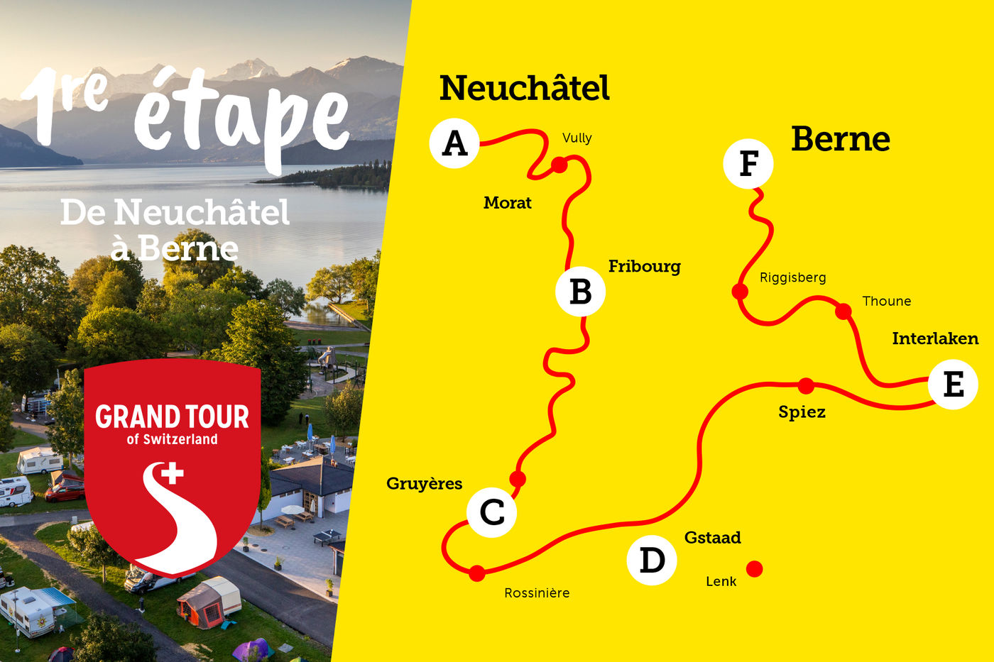 Etappe 1: Neuchâtel – Bern