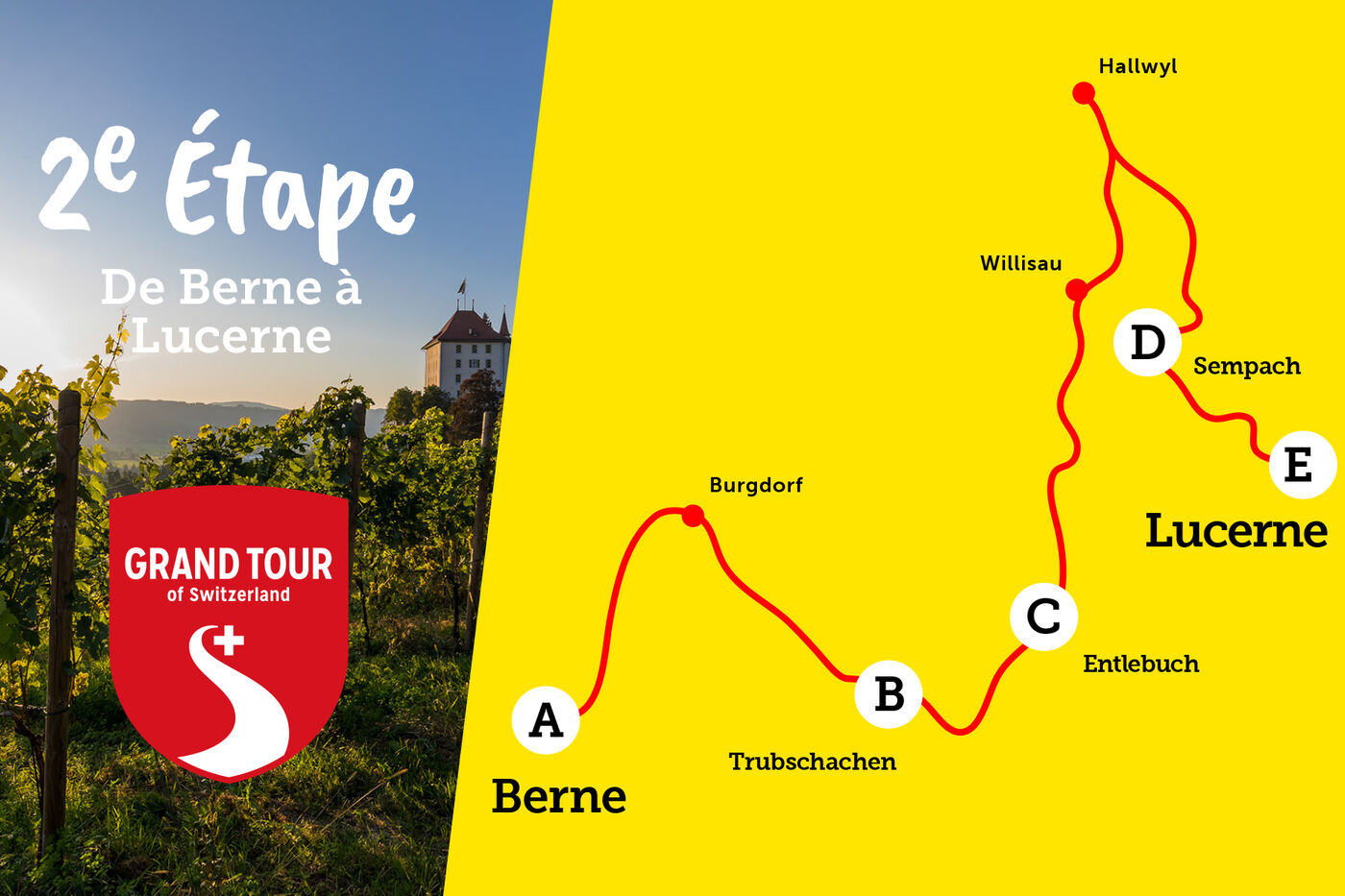 2e étape: de Berne à Lucerne