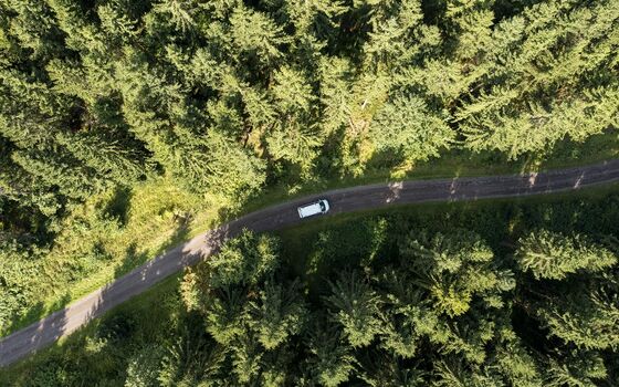 Thüringerwald Wohnmobil Drohne